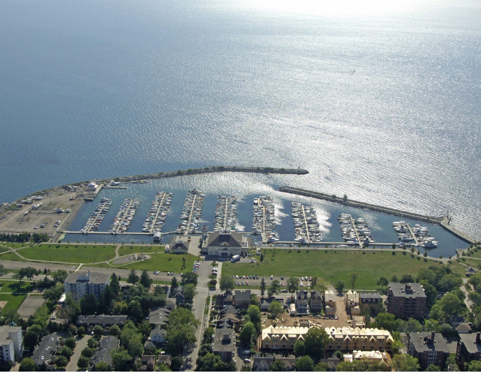 Waterfront living view near Riverview South Oakville townhomes