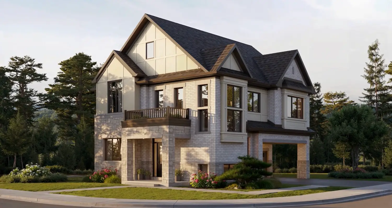 Street view of single-family home in Riverview South Oakville